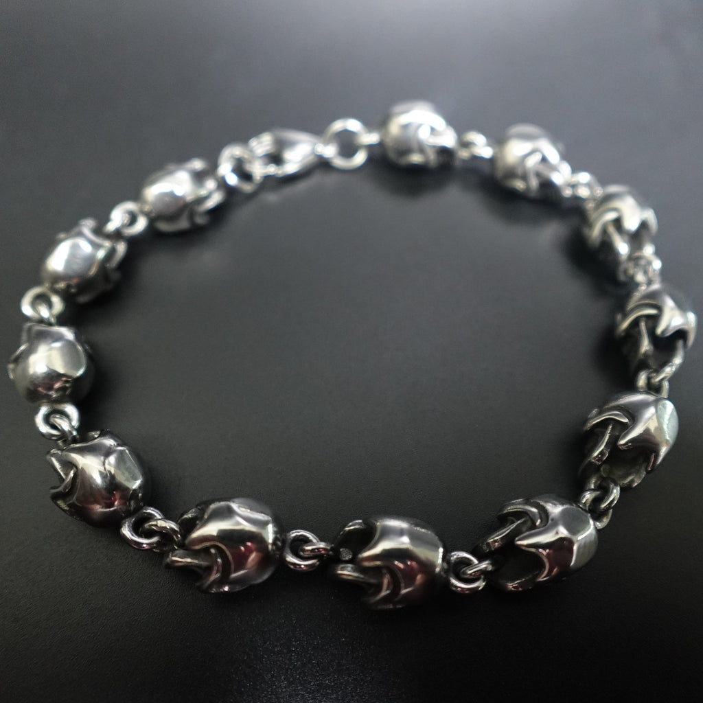 Stainless Steel Skull Bracelet