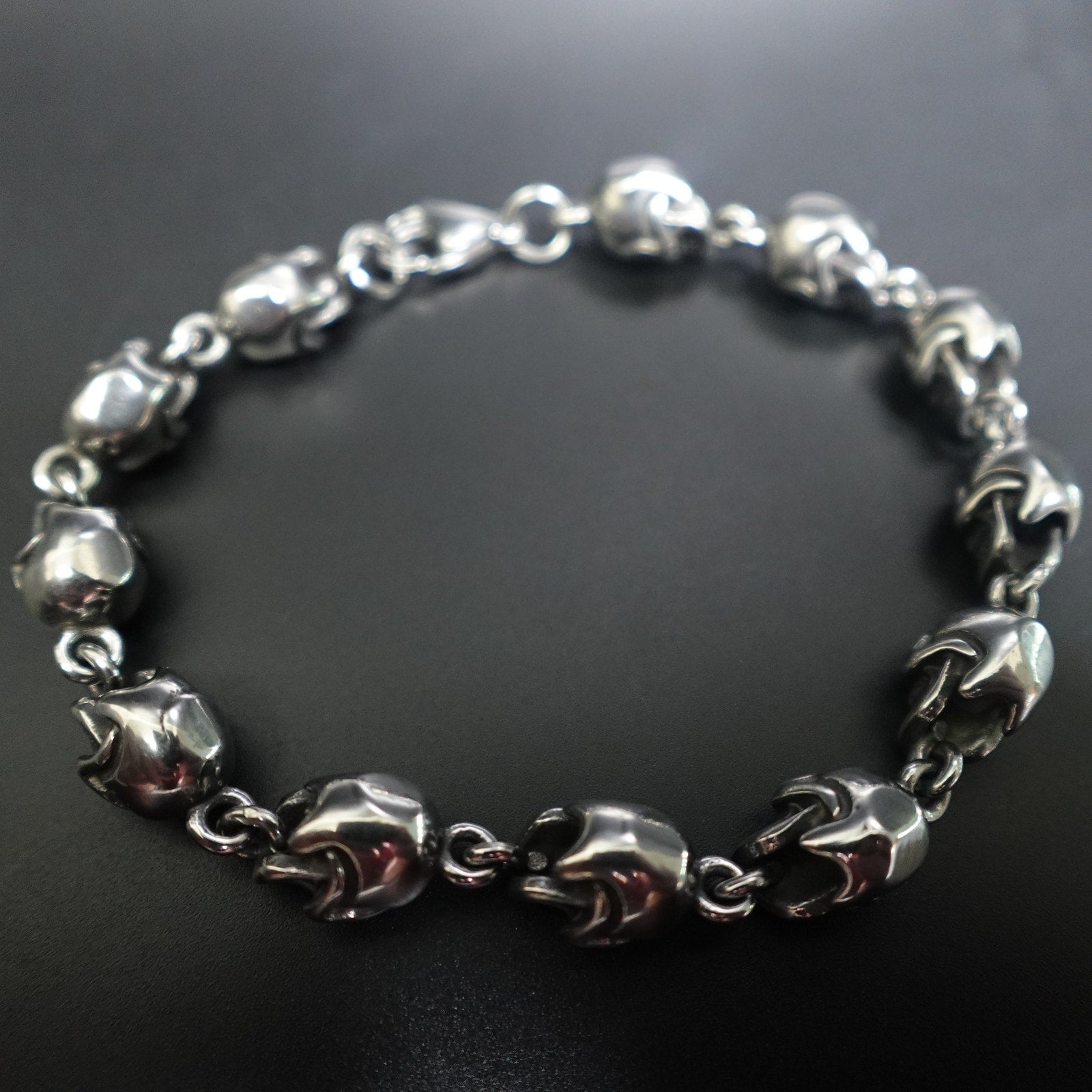 Stainless Steel Skull Bracelet