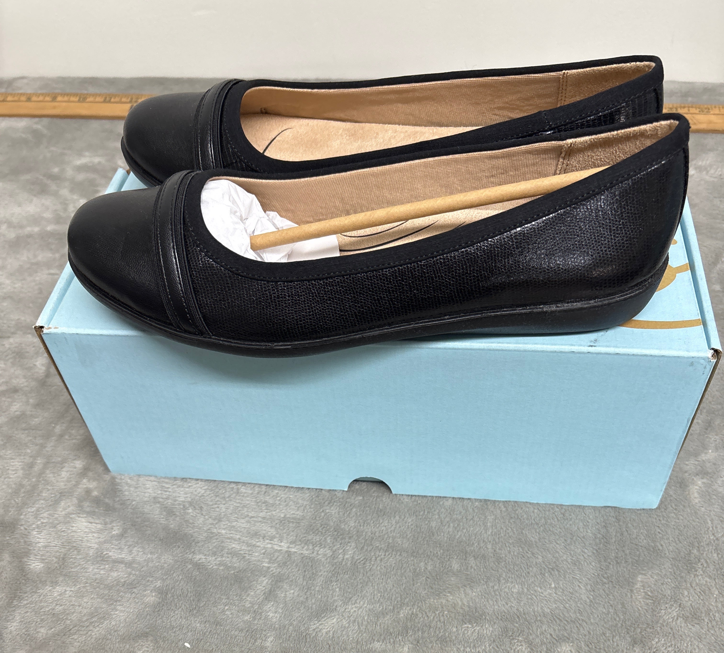 Lifestride Nile black smooth lizrd