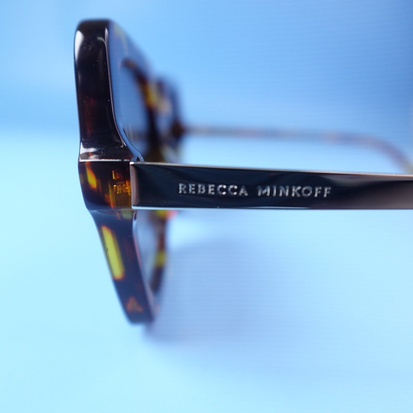 Rebecca Minkoff Willow Sunglasses Tortoiseshell Frame with Gold Arms