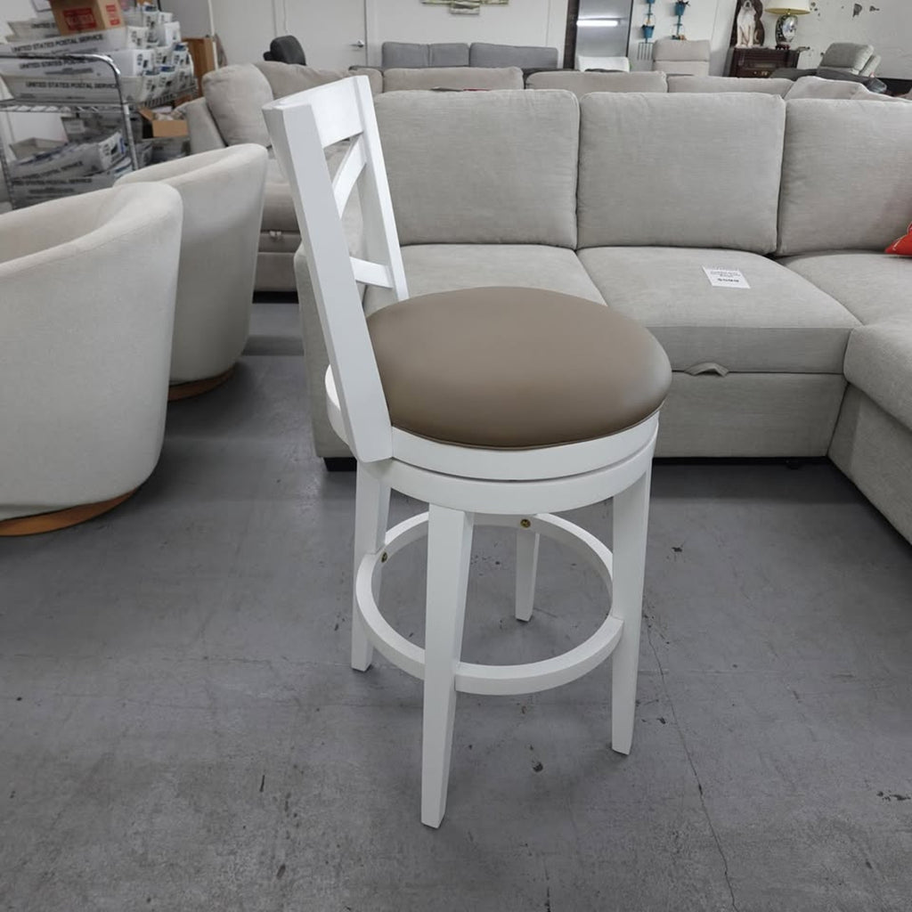 Grace Bar Height Stool White - HH2 Home