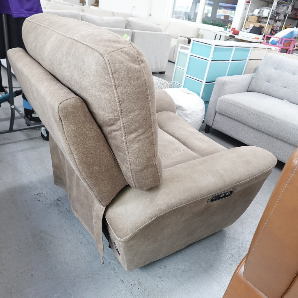 Barcalounger Fabric Power Glider Recliner with Power Headrest