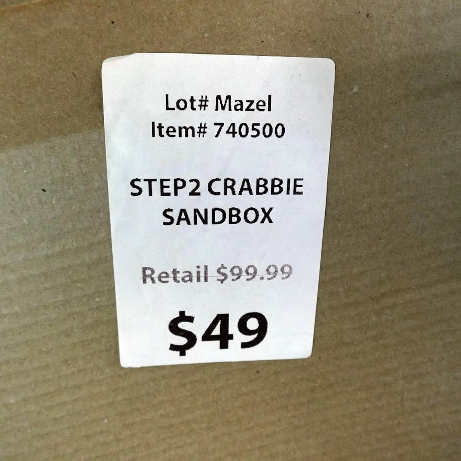 Step 2 Crabbie Sandbox - Resin 16" x 47.5" Red