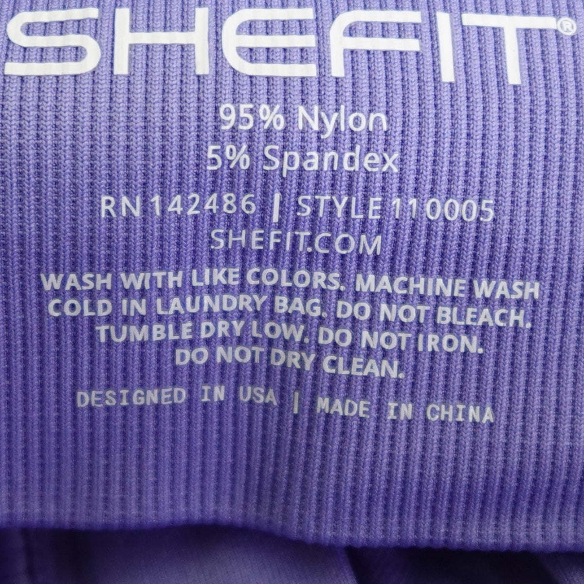 NWT SHEFIT 6Luxe Adjustable Sports Bra, Zip Front Low Impact No Wire Periwinkle