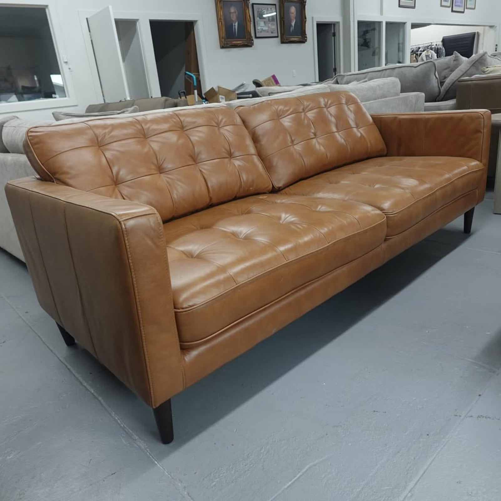 Harstine Leather Sofa