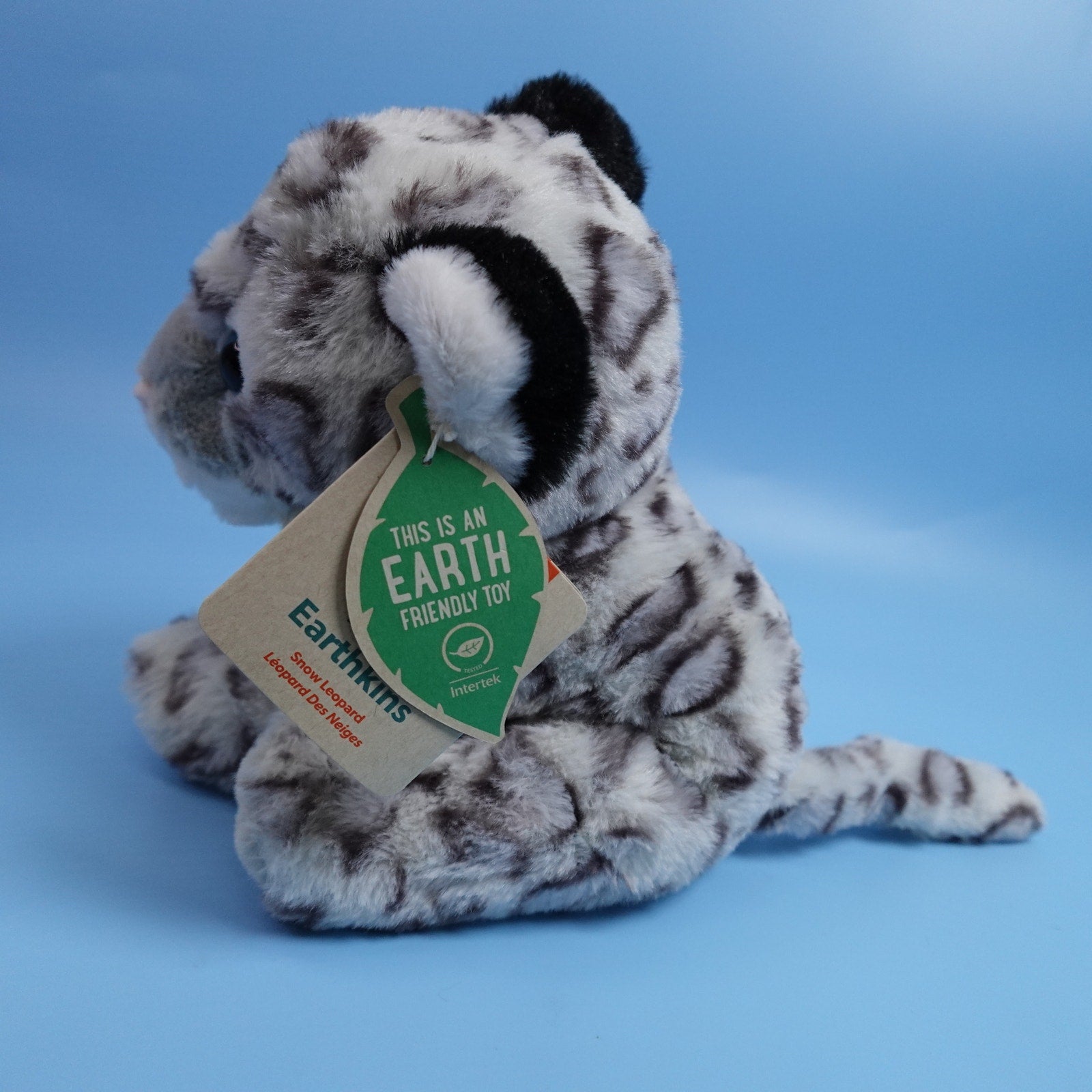 Wild Republic Mini Earthkins Snow Leopard Plush Stuffed Animal 8" Gray NEW