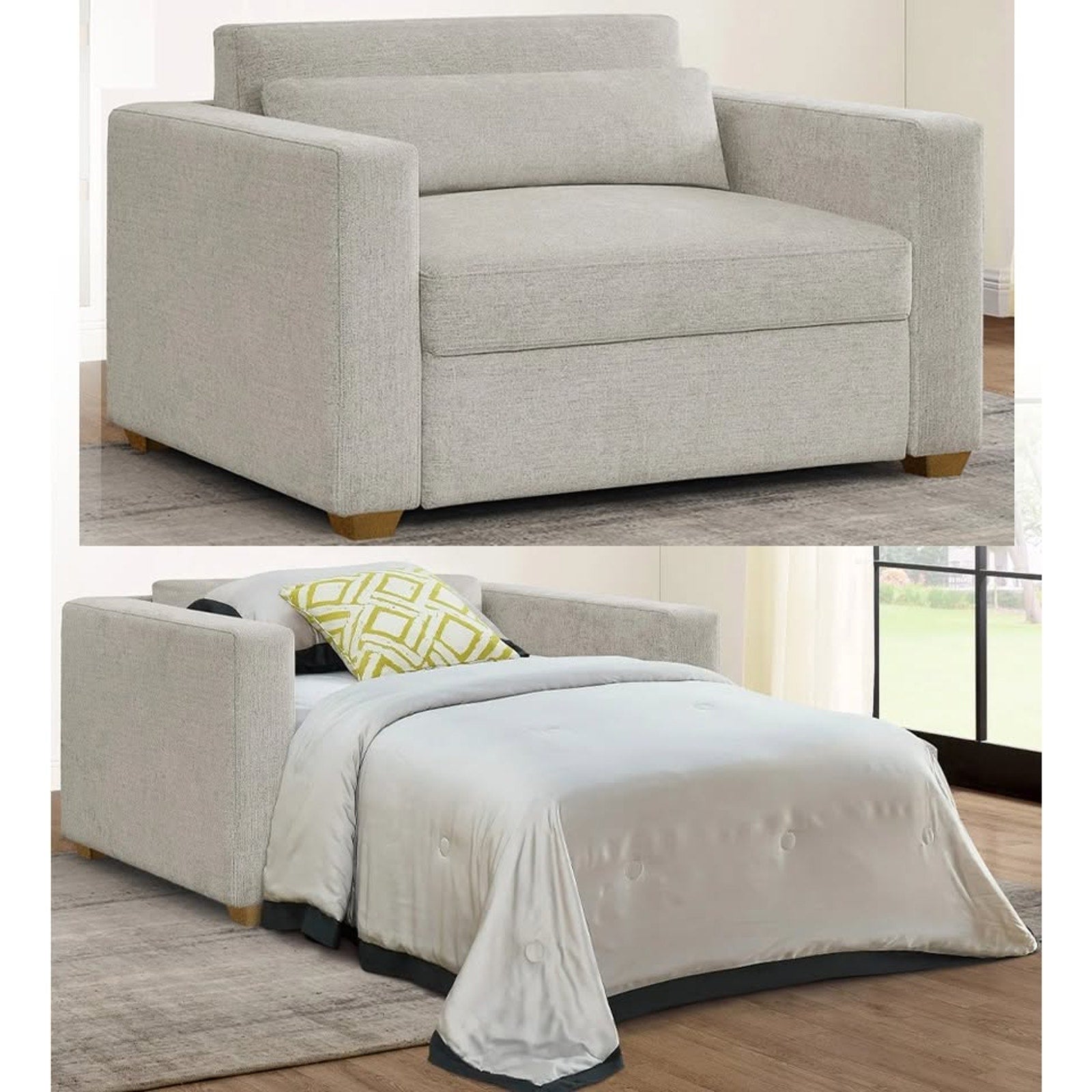 Thomasville Dillard Fabric Twin Size Convertible Sleeper Chair