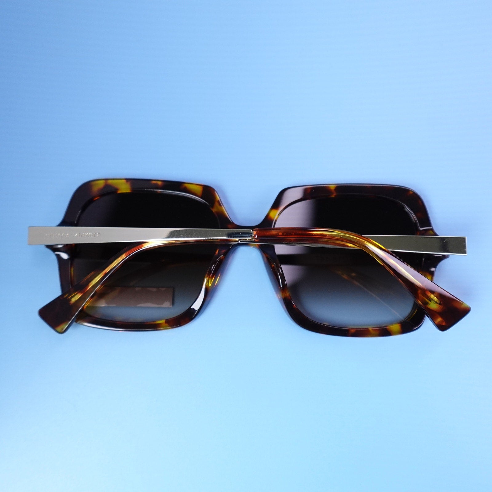 Rebecca Minkoff Willow Sunglasses Tortoiseshell Frame with Gold Arms