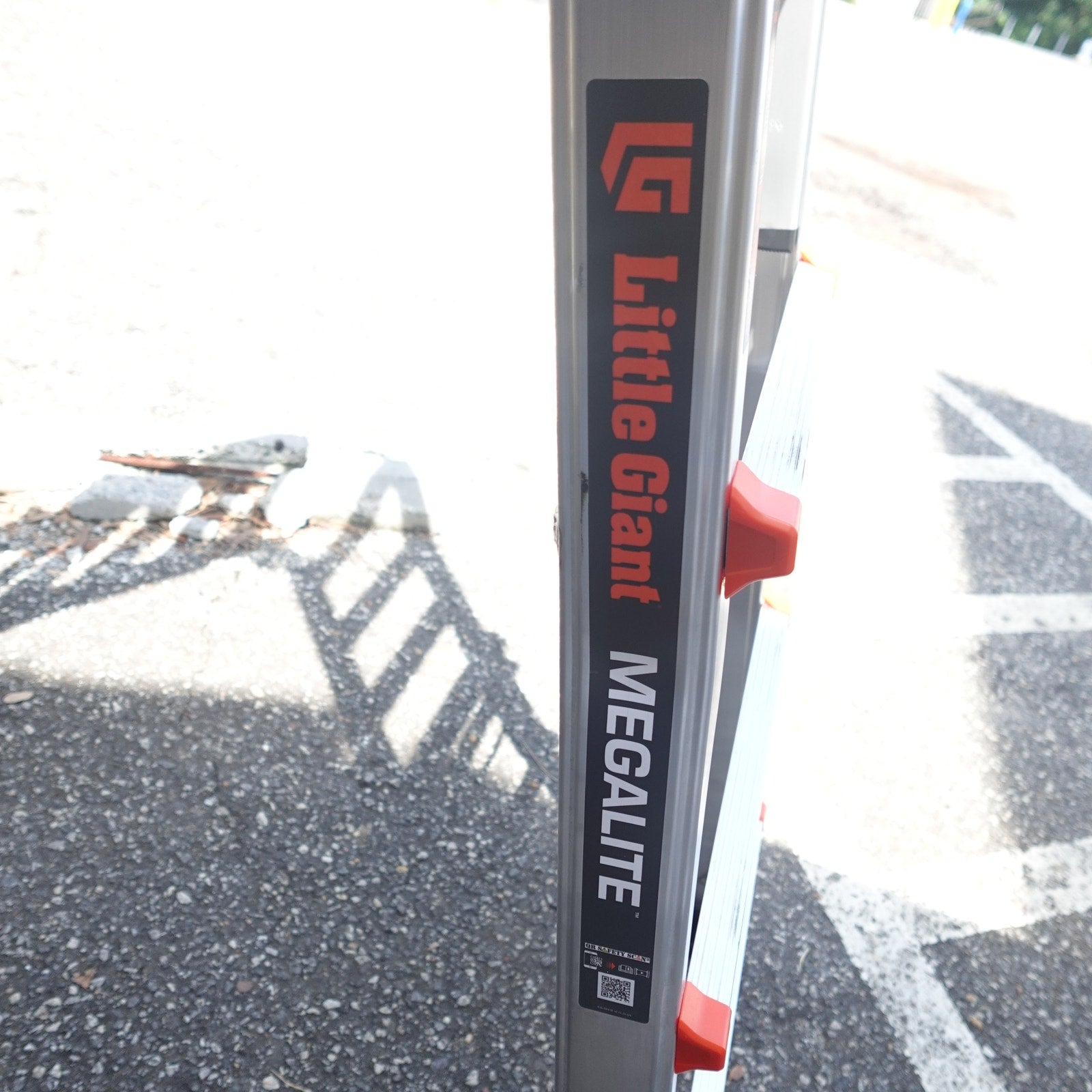 Little Giant MegaLite Multi-Position Ladder with Storage Rack