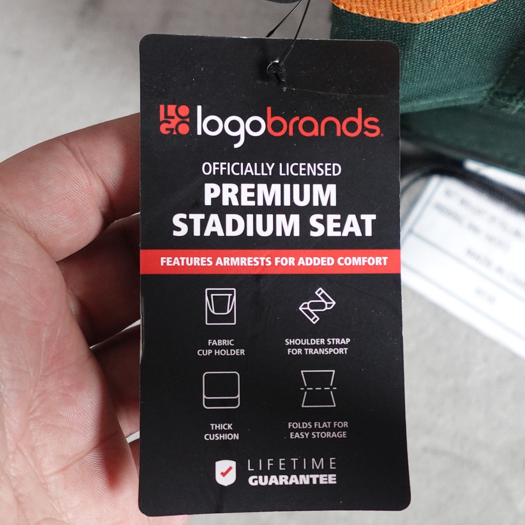 Logo Brands University of Miami Hurricanes Stadium Seat Chair Cushion Green