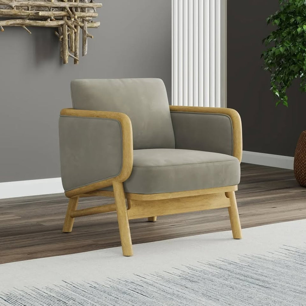 Mokena Fabric Sofa & Accent Chair Set - Gray
