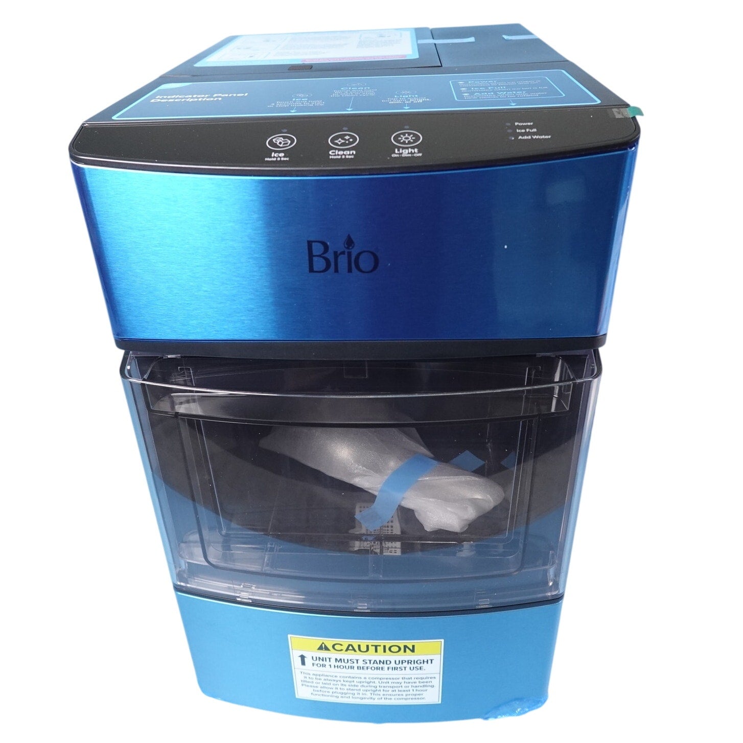 New Brio 740i Nugget Ice Maker 44lb Countertop Pebble Ice Machine Black