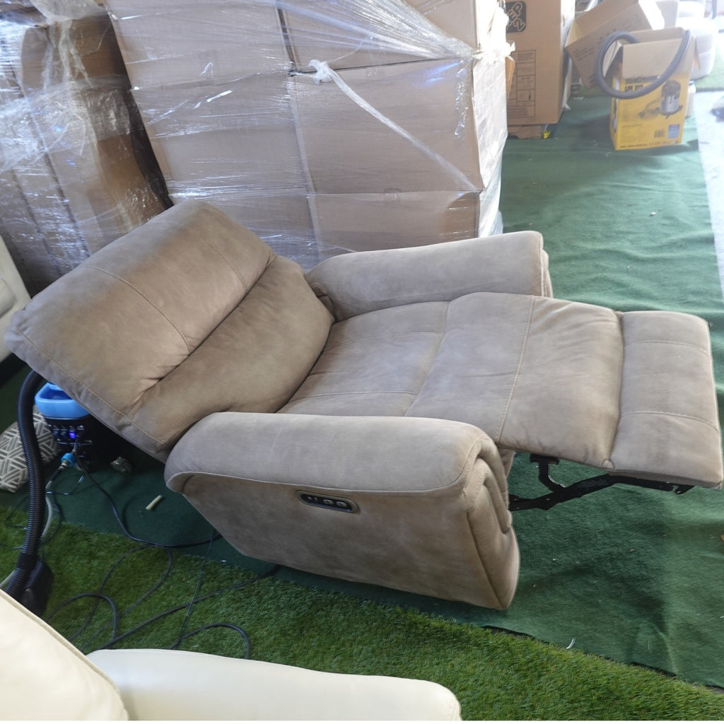 Barcalounger Fabric Power Glider Recliner with Power Headrest