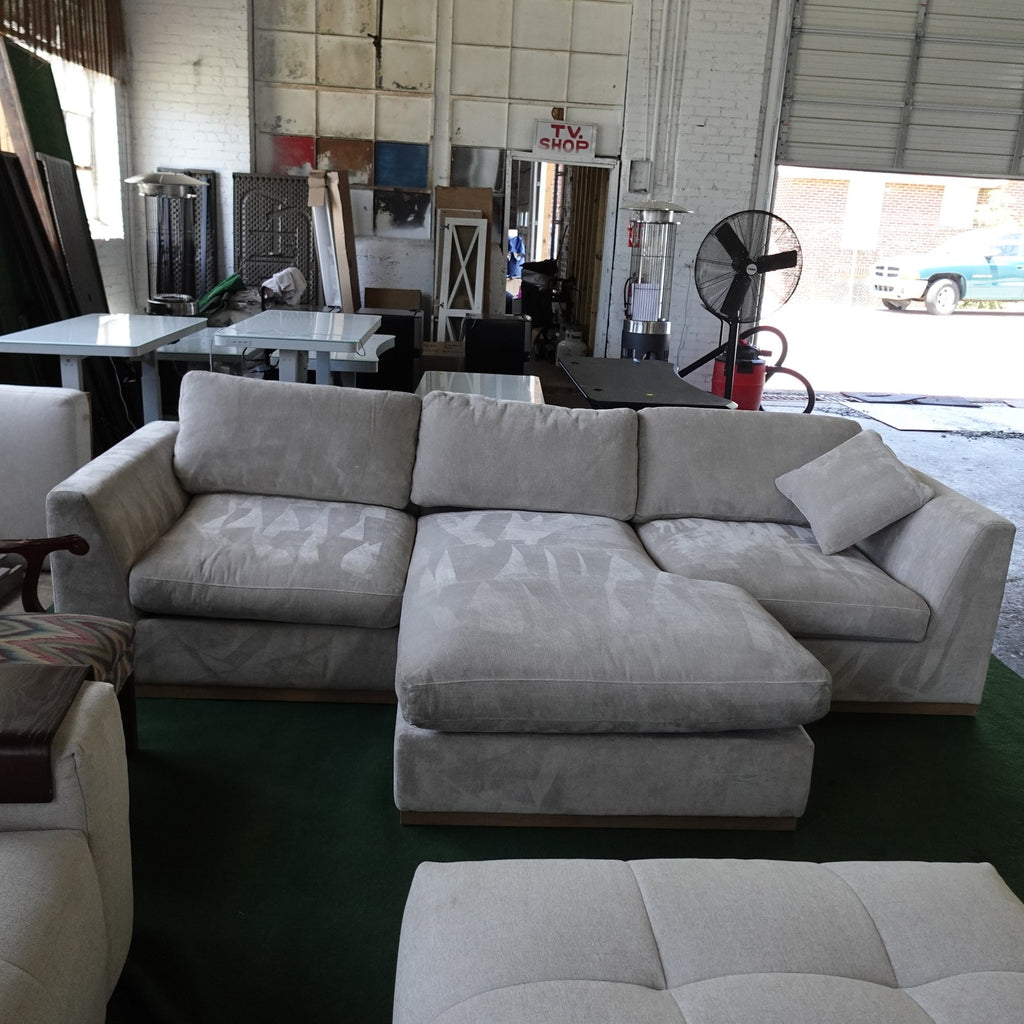 Henredon Caley Reversible Sofa Chaise Soft Comfy Fabric