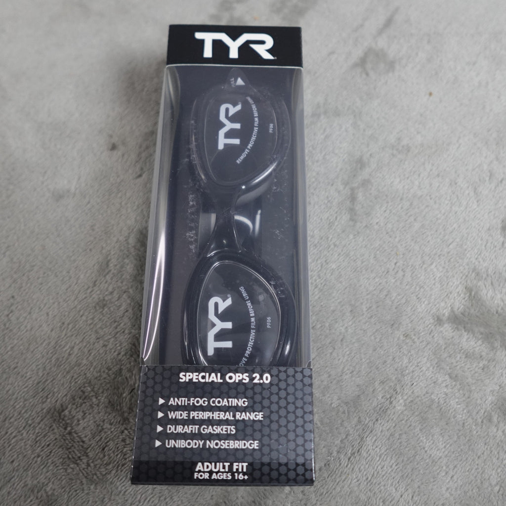 Lot of 4 TYR Special Ops 2.0 Adult Swim Goggles Black/Clear Anti-Fog New