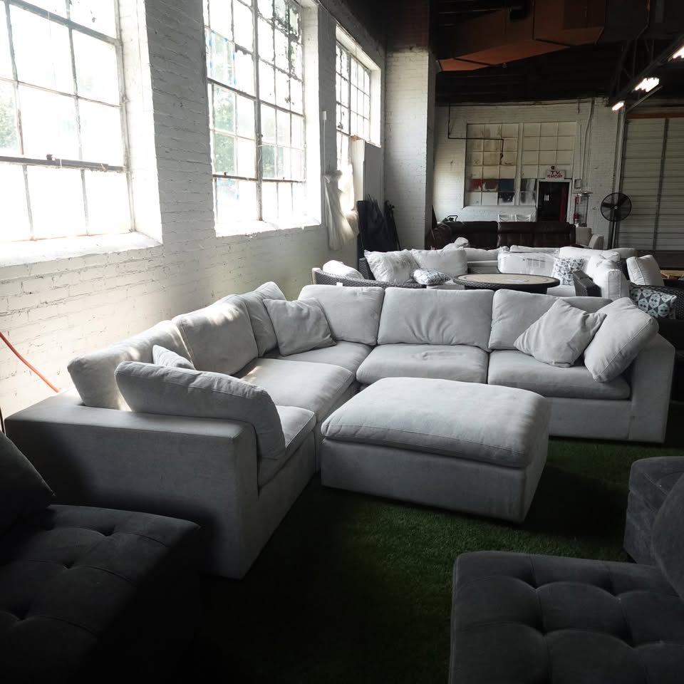 Thomasville Lowell 6-piece Modular Sectional Light Gray