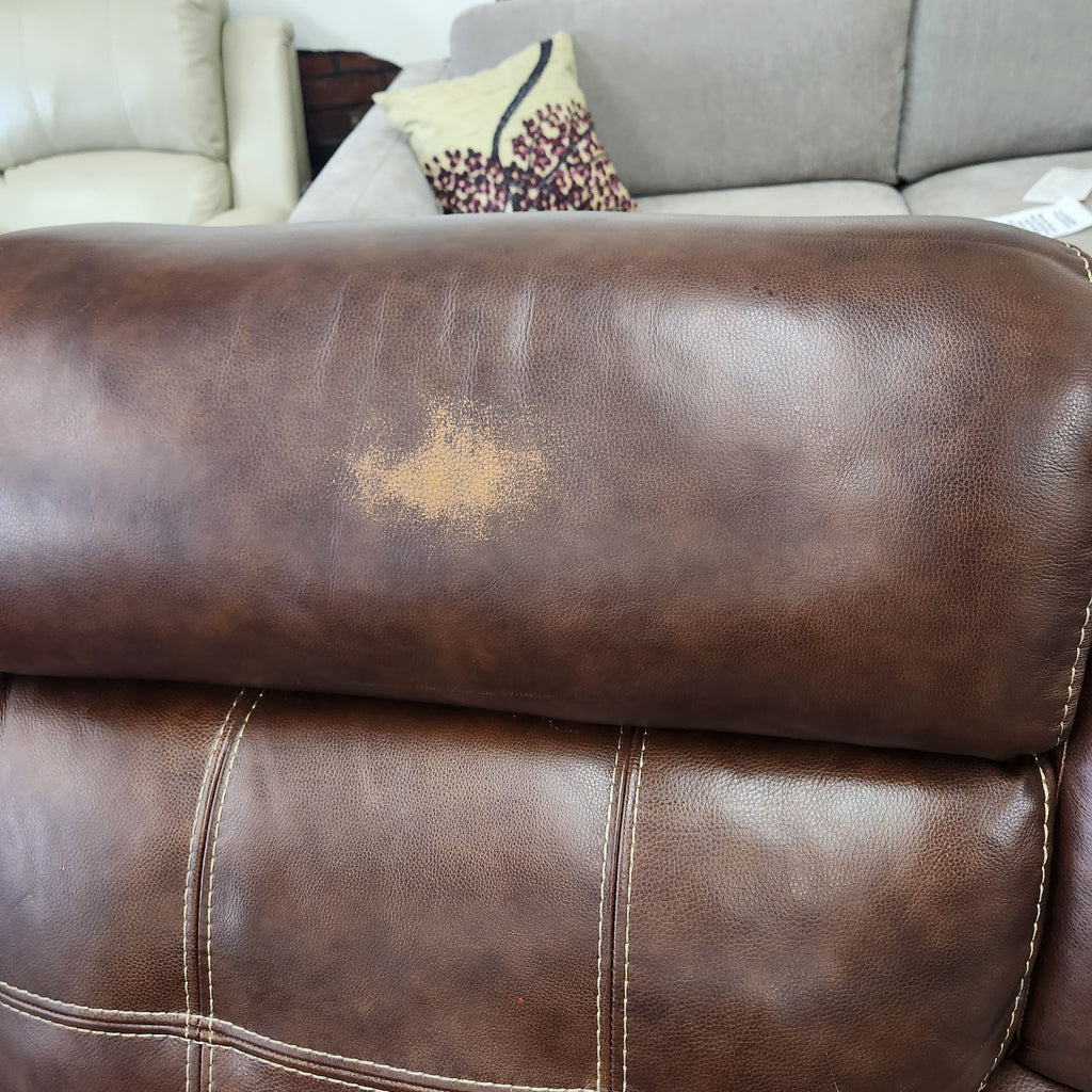 Used Concord 6-Piece Leather Power Reclining Sectional with Power Headrests
