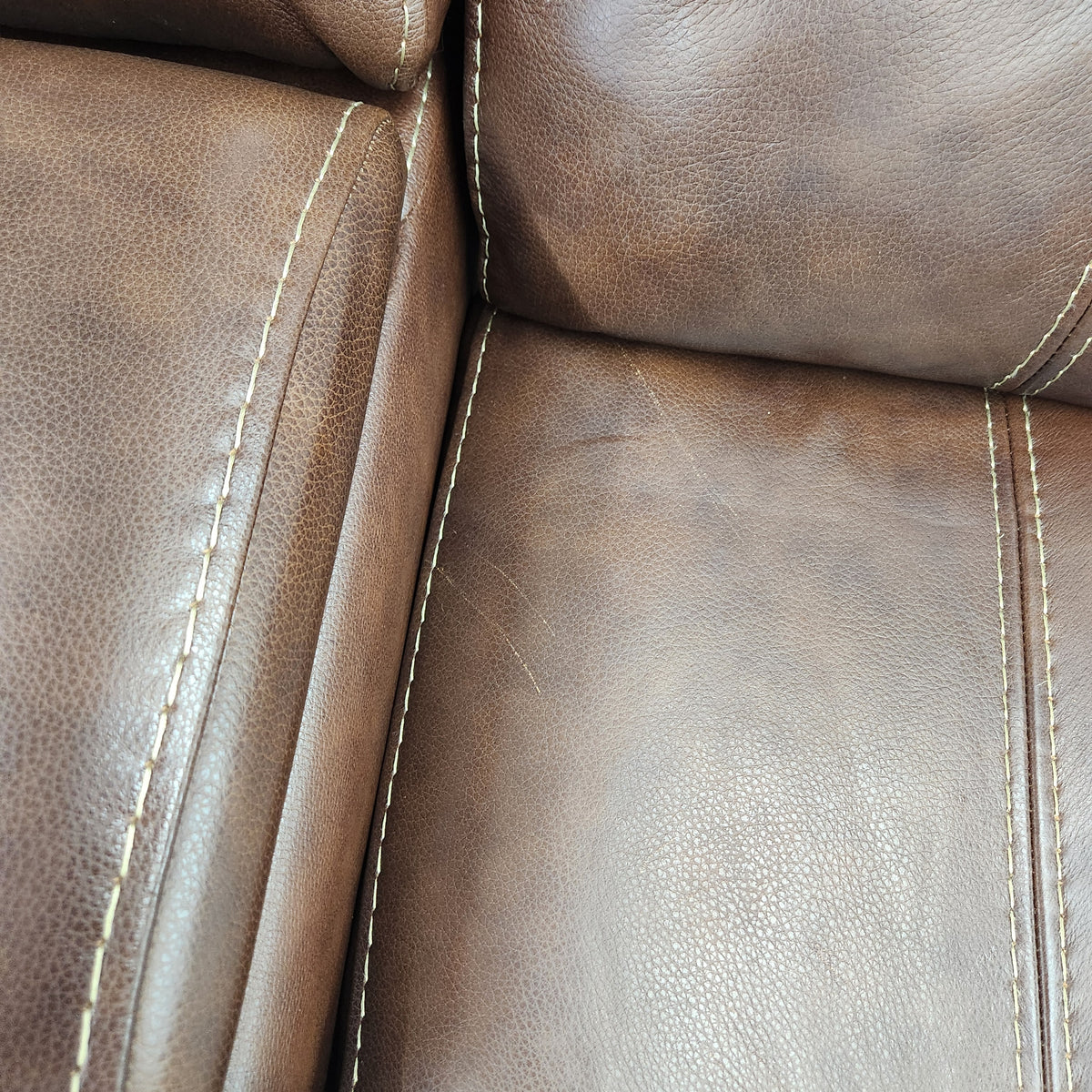 Used Concord 6-Piece Leather Power Reclining Sectional with Power Headrests