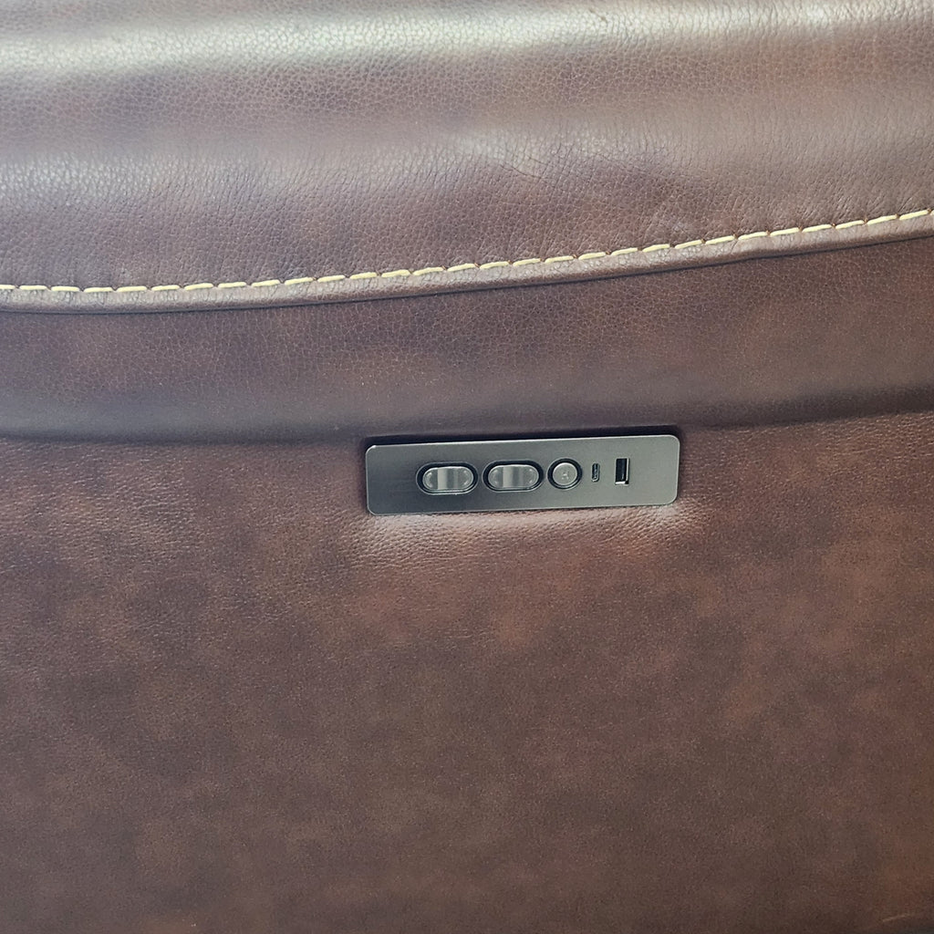 Used Concord 6-Piece Leather Power Reclining Sectional with Power Headrests
