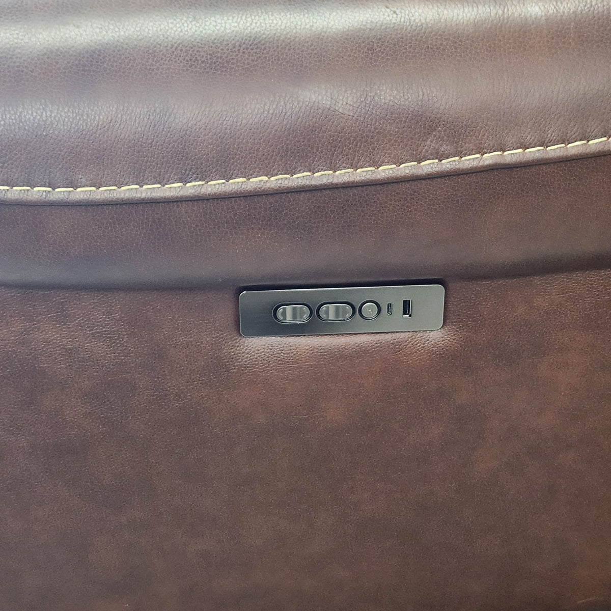 Used Concord 6-Piece Leather Power Reclining Sectional with Power Headrests