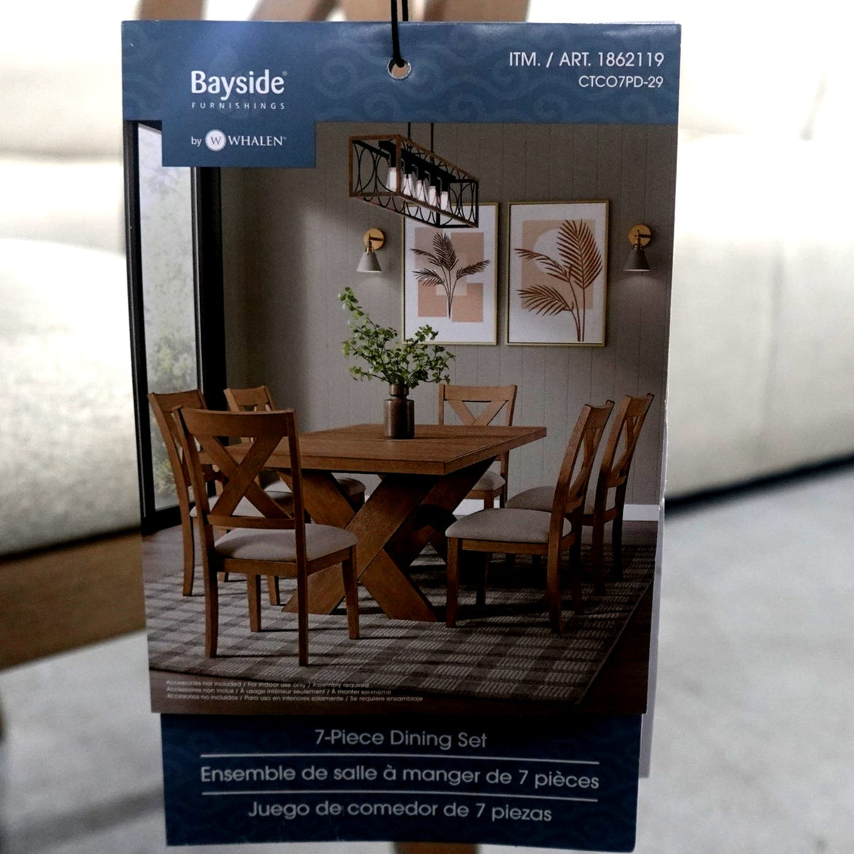 Augusta Dining Table and 6 Chairs