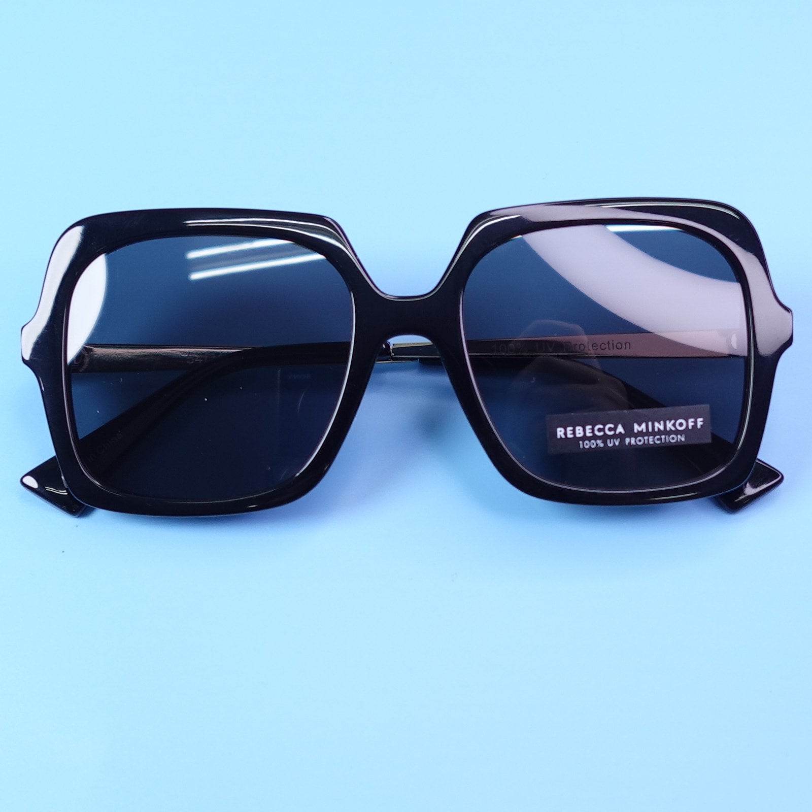 Rebecca Minkoff Sunglasses Willow Black & Silver 100% UV Protection