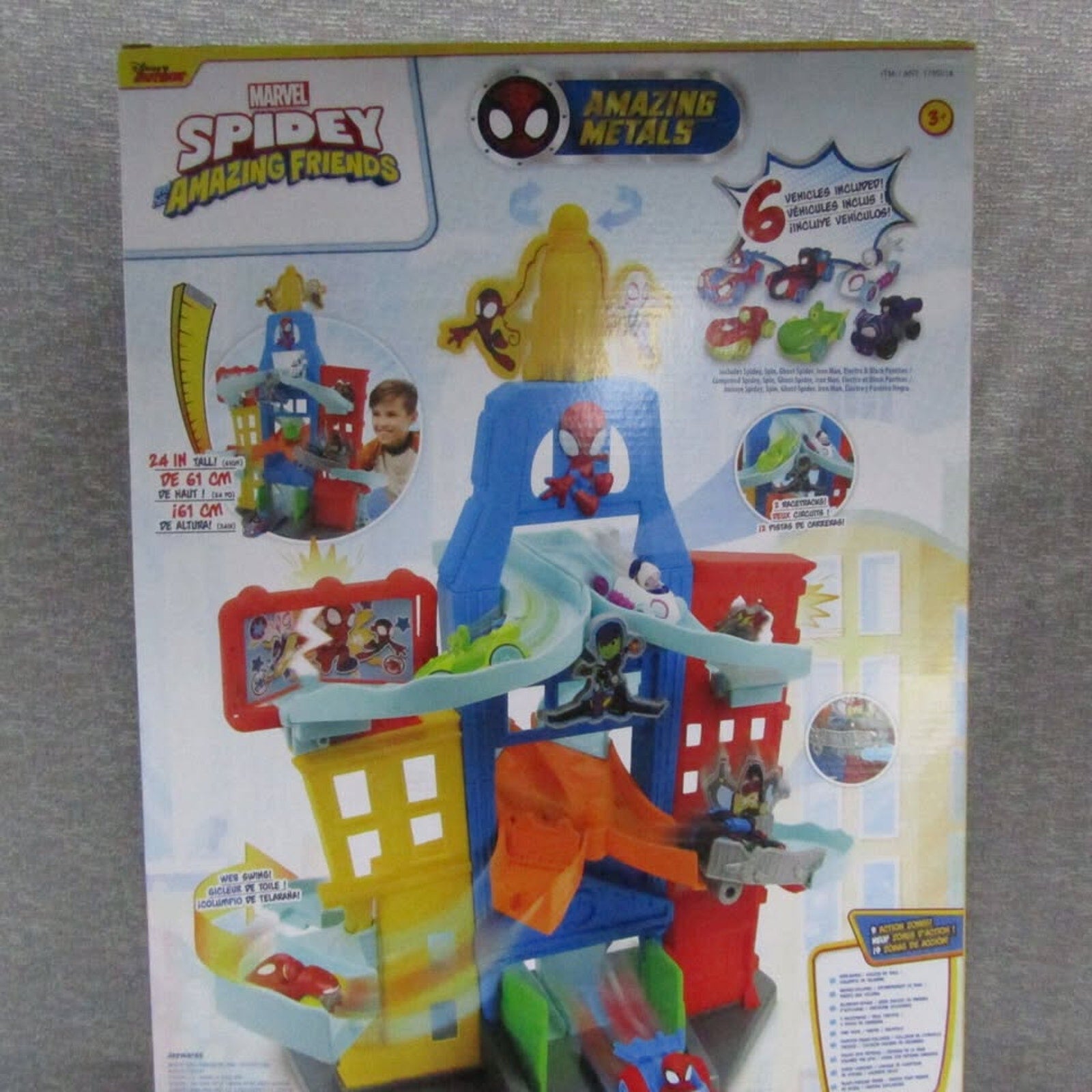 Marvel Spidey & His Amazing Friends Spidey Amazing Metals City Track Set