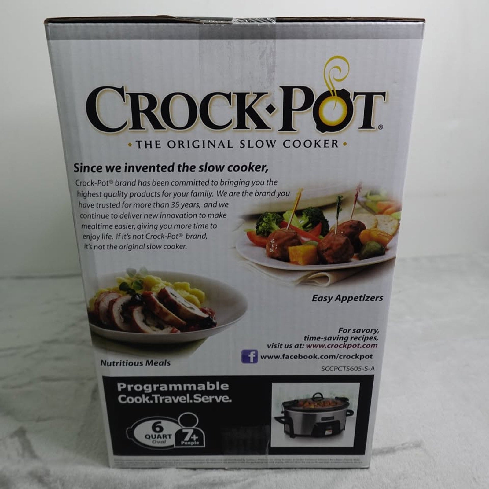 Crock Pot 6Qt. Travel & Serve SCCPCTS605-S-A