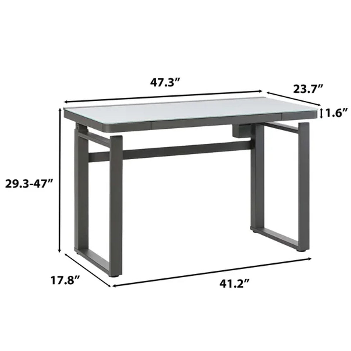 Tresanti Aurora 47” Adjustable Height Desk with LED Lighting SALE