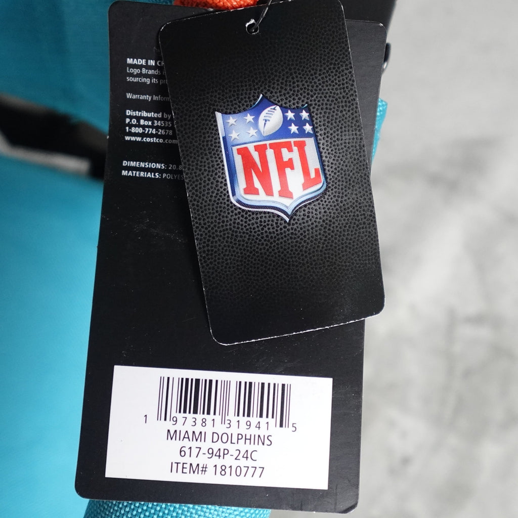 Logo Brands Miami Dolphins NFL Premium Stadium Seat Chair Cushion Blue