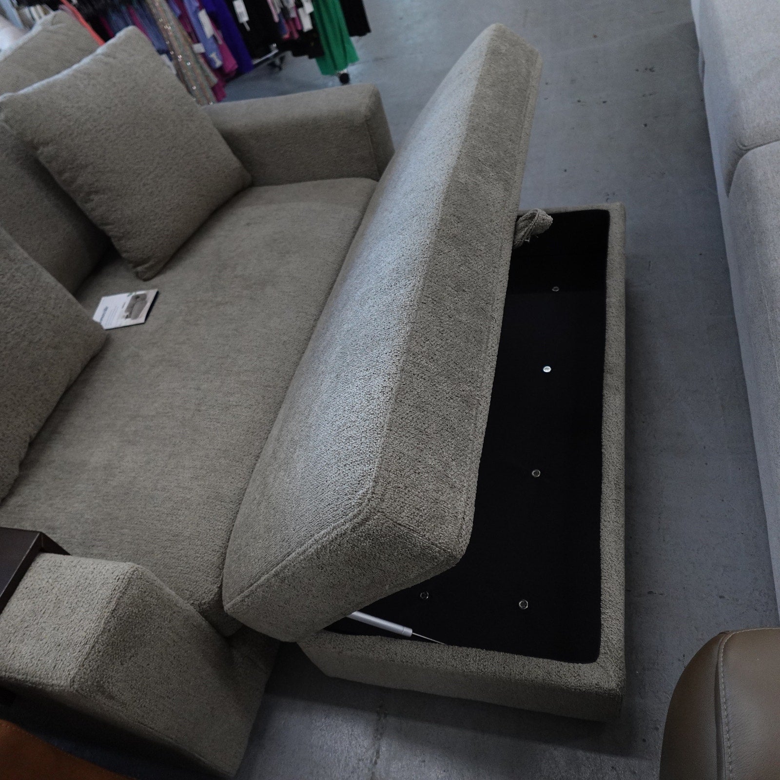 Thomasville Gilroy Fabric Oversized Storage Chair and Ottoman Lounge Chair Set