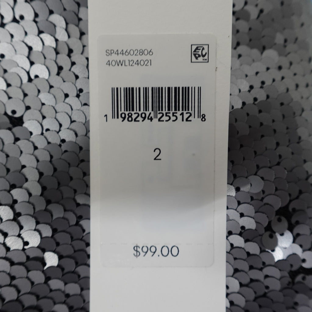 Calvin Klein Women's Sequin Tank Top Dark Gray - Size 2