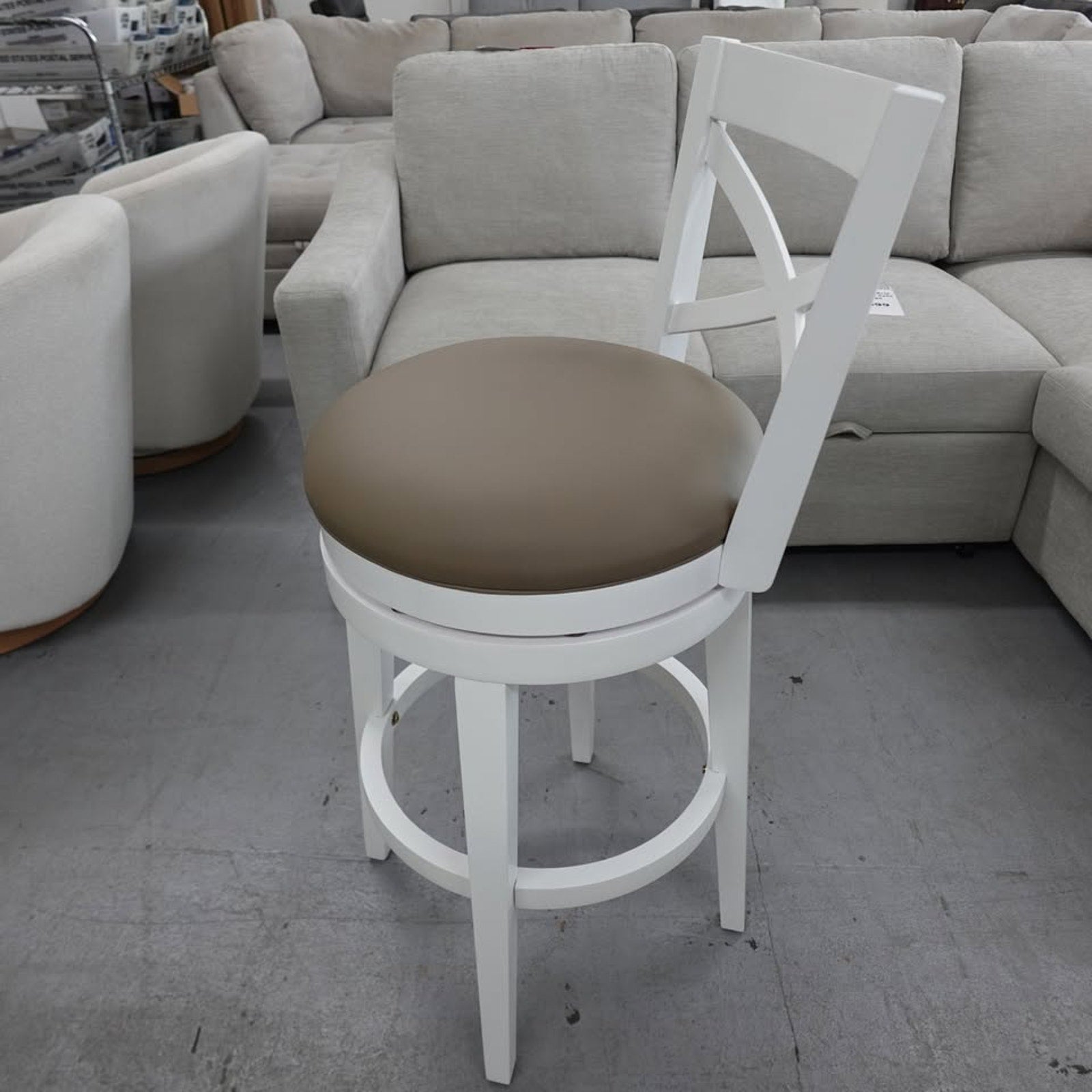 Grace Bar Height Stool White - HH2 Home