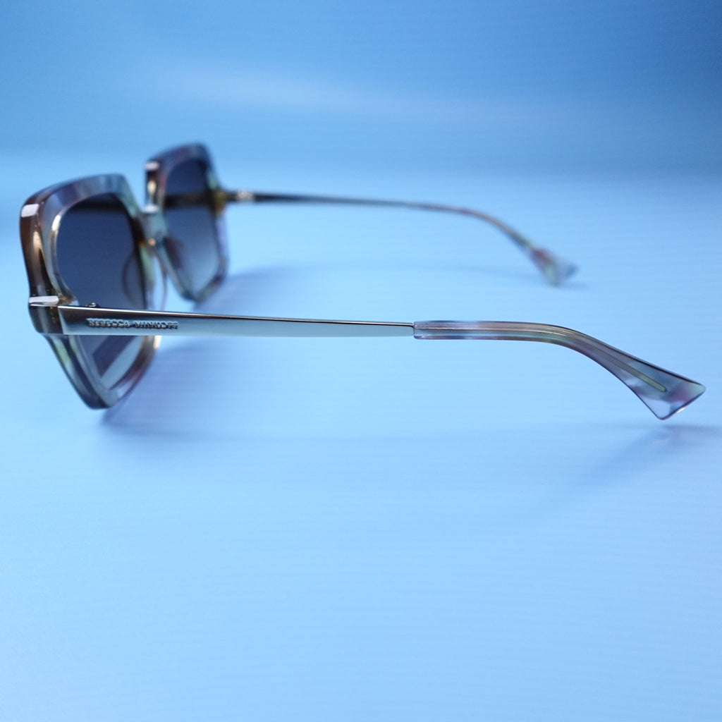 Rebecca Minkoff Willow Sunglasses Multicolor Tortoise Shell with Gold Arms