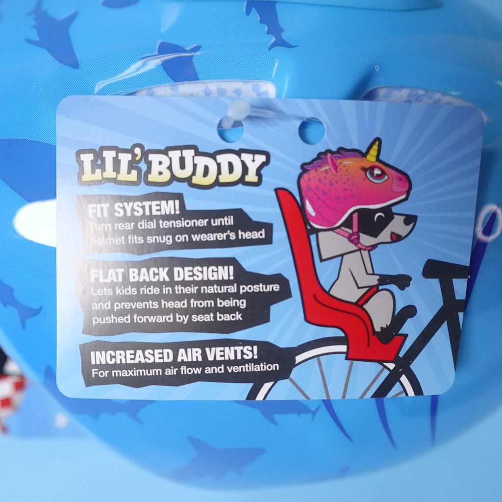 Raskullz Lil Shark Attax Infant Helmet (48cm-52cm) 1-3 year adjustable fit
