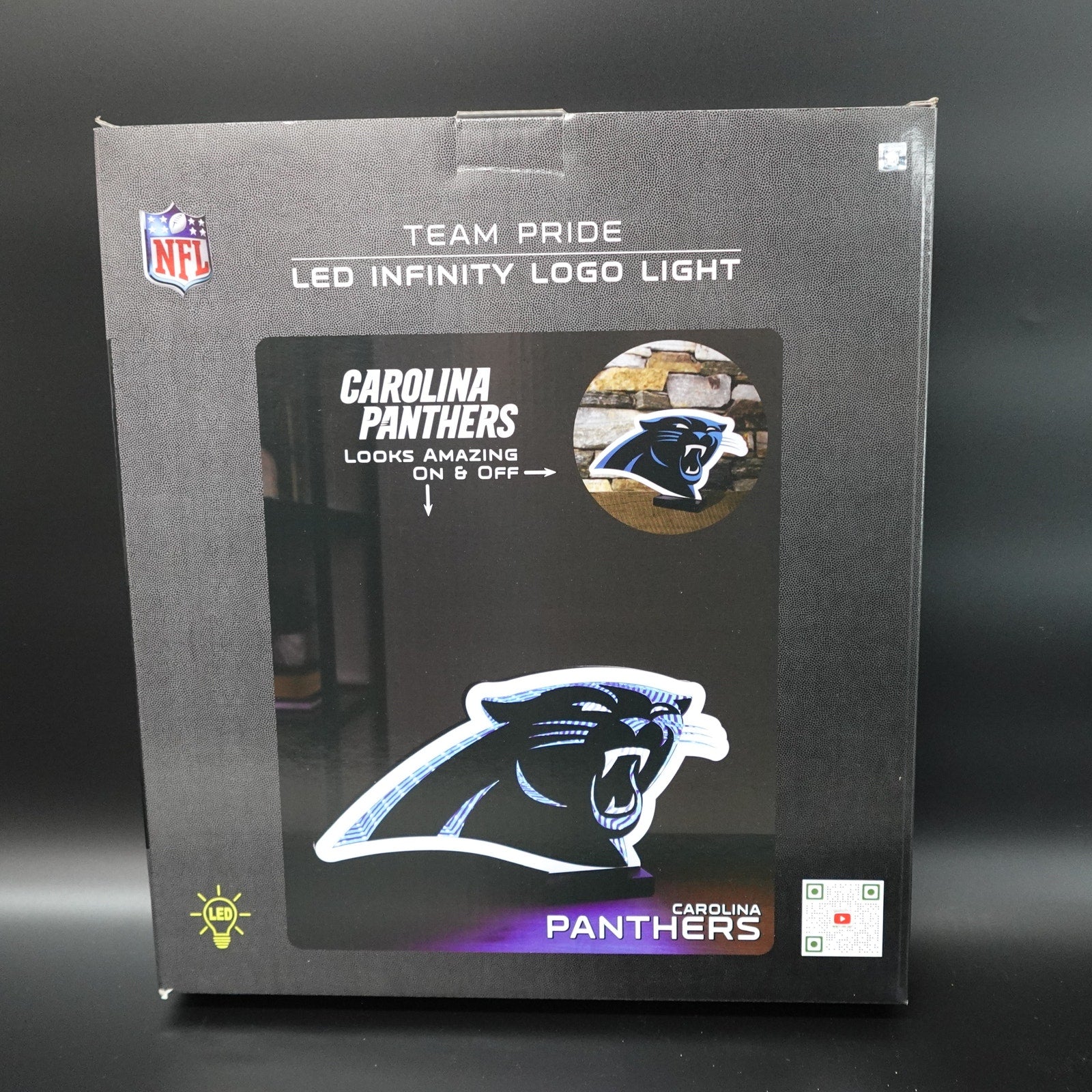 Carolina Panthers LED Infinity Logo Light