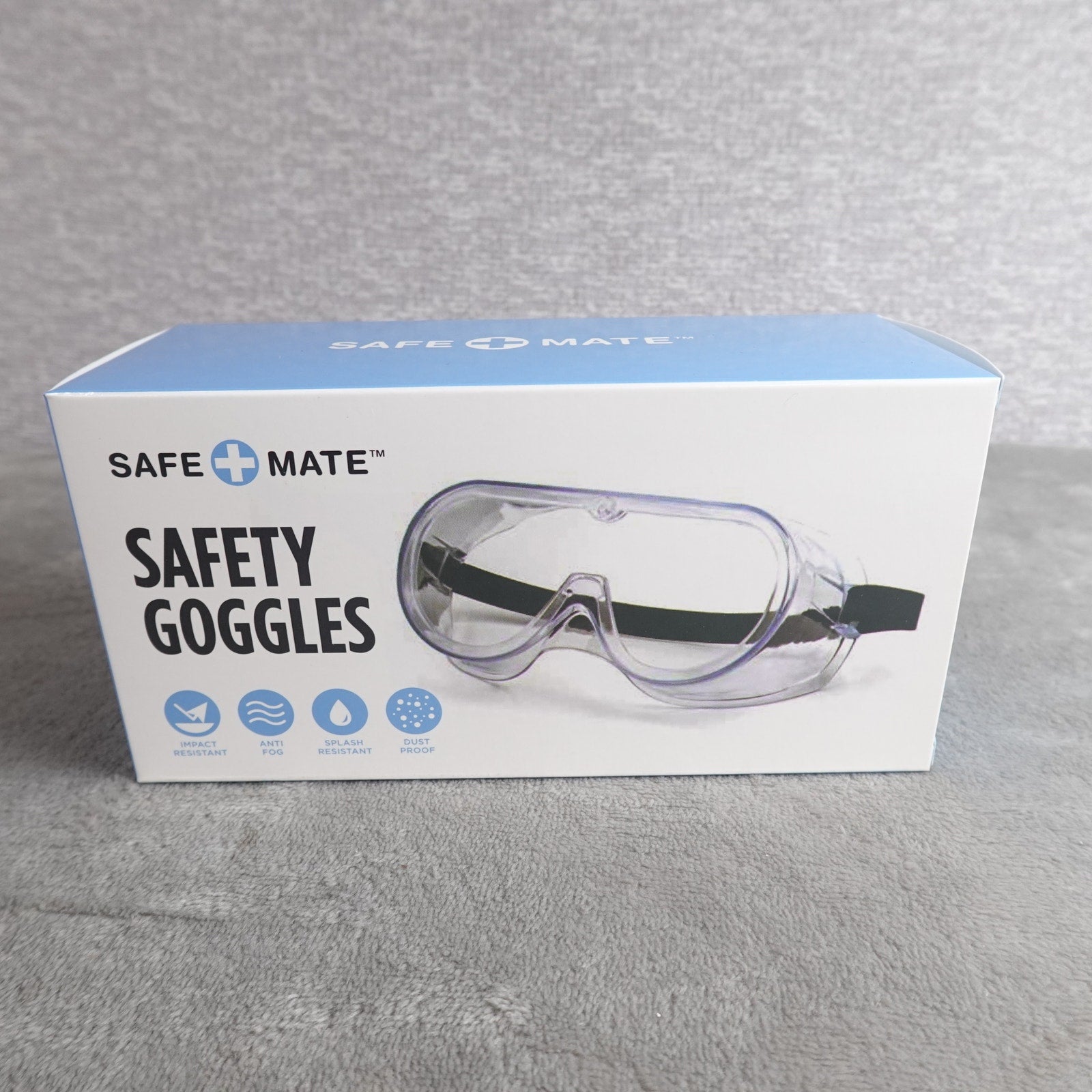 Safe+Mate Safety Goggles Clear Anti-Fog Impact Resistant Eye Protection NEW