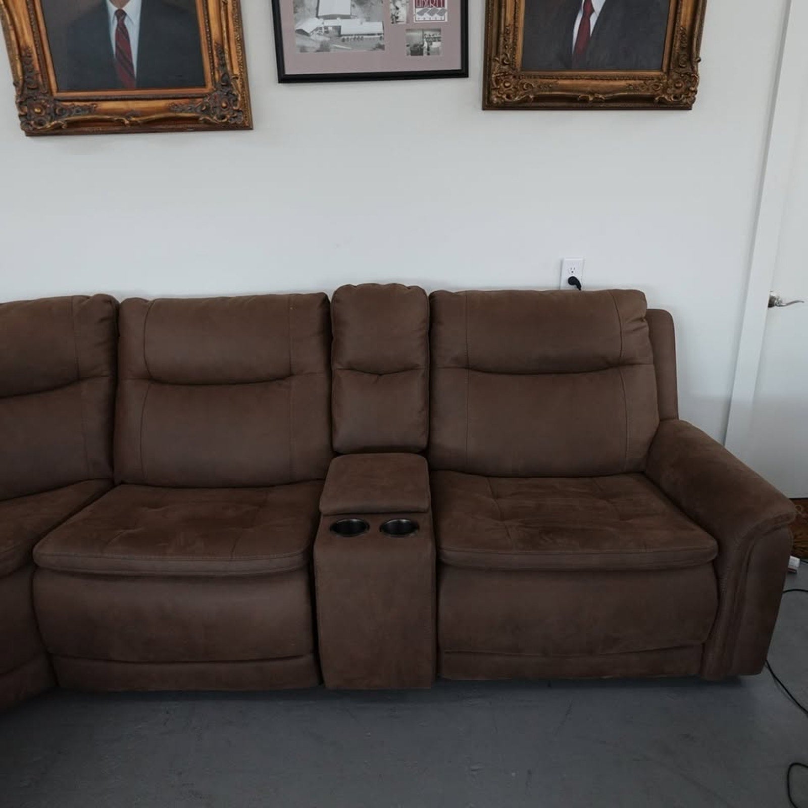 Simms Fabric Power Reclining Sectional with Power Headrests