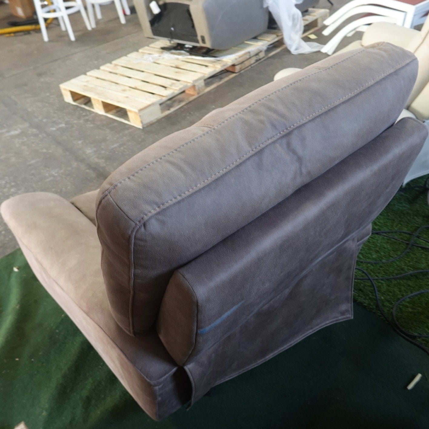 Barcalounger Fabric Power Glider Recliner with Power Headrest