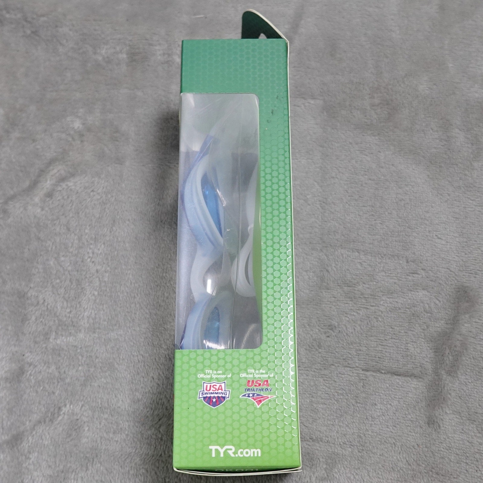 TYR Swimple Kids Swim Goggles Blue Youth Swimming New