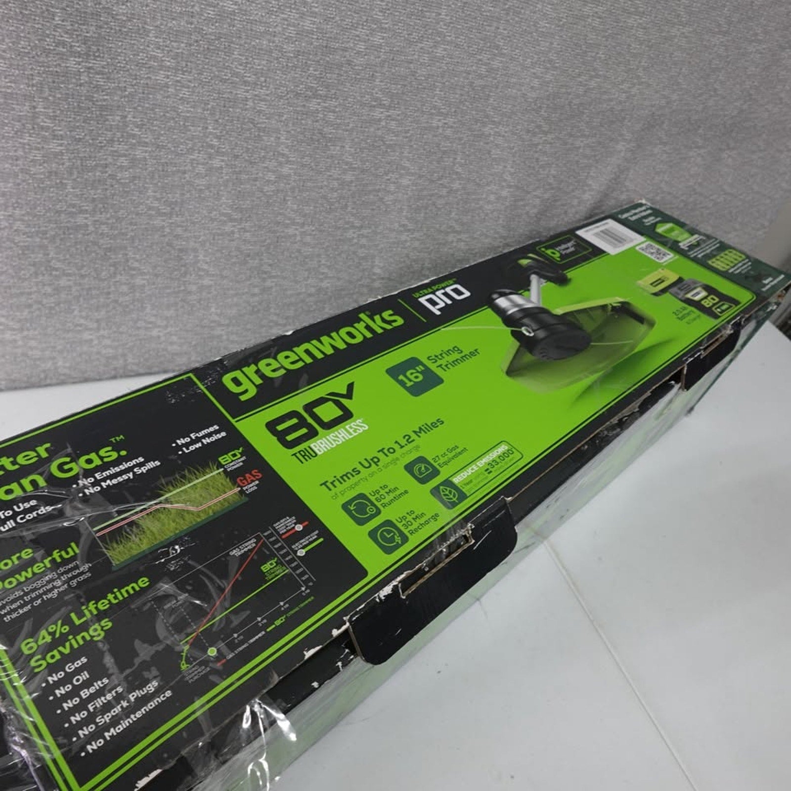 Greenworks Pro STB409 80V 16" Cordless Battery String Trimmer (Tool Only! Needs Parts)