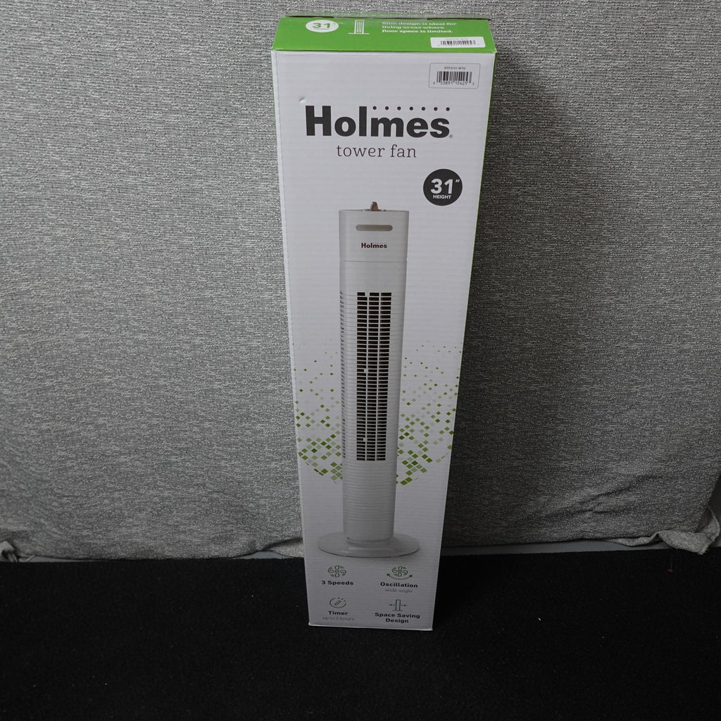 Lot of 2 Holmes Tower Fan 31" White New in Box