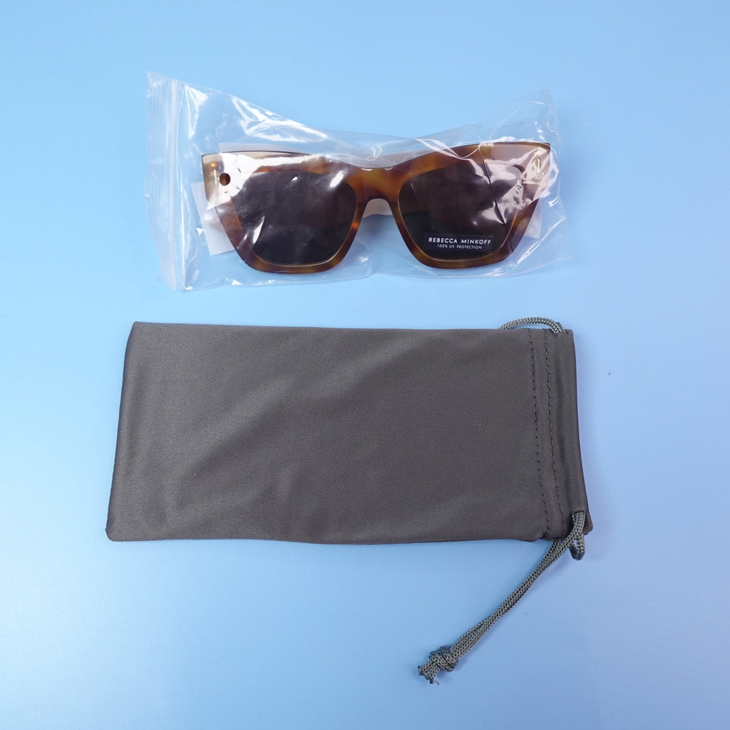 Rebecca Minkoff Soraya Sunglasses Brown tortoiseshell 100% UV Protection