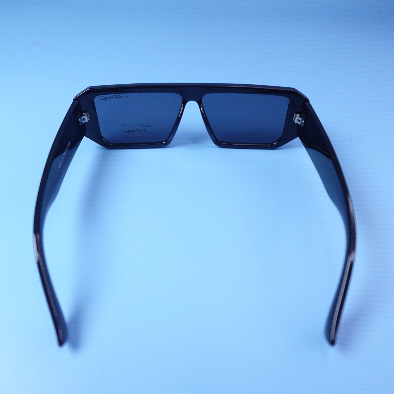 Ed Hardy El Tigre BK Sunglasses Black Rectangular UV Protection