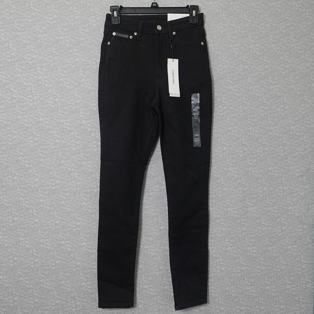 Calvin Klein Jeans Women's Original High Rise Skinny Black Denim- W24