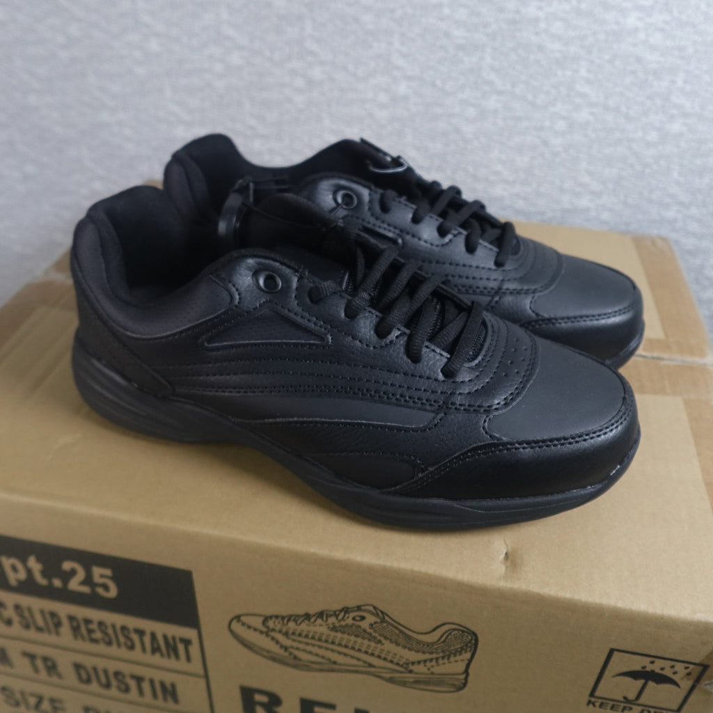 Lot of 6 Tredsafe Dustin Men's Slip Resistant Work Shoes Black Size 9.5W New