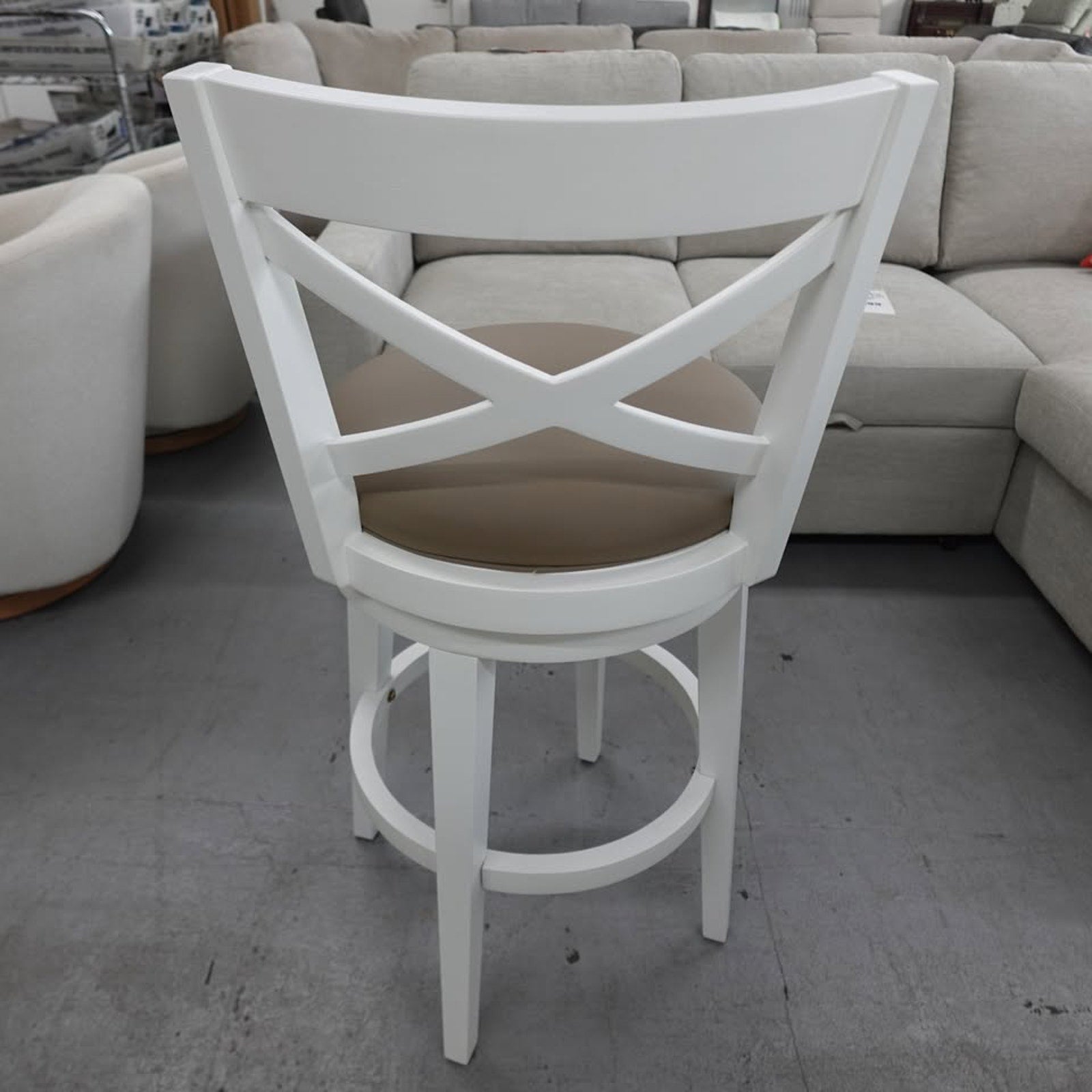 Grace Bar Height Stool White - HH2 Home