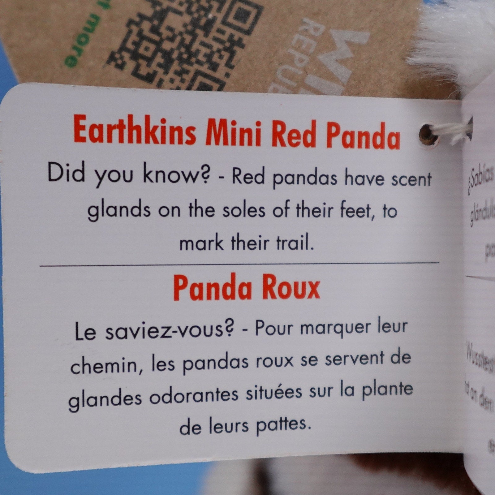 Wild Republic Earthkins Mini Red Panda Plush Stuffed Animal 9" NEW
