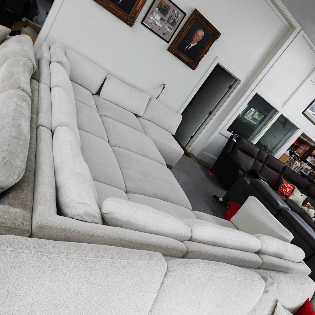 BIG Henredon Murphy Fabric Modular Sectional 10 Piece Set with Ottomans!