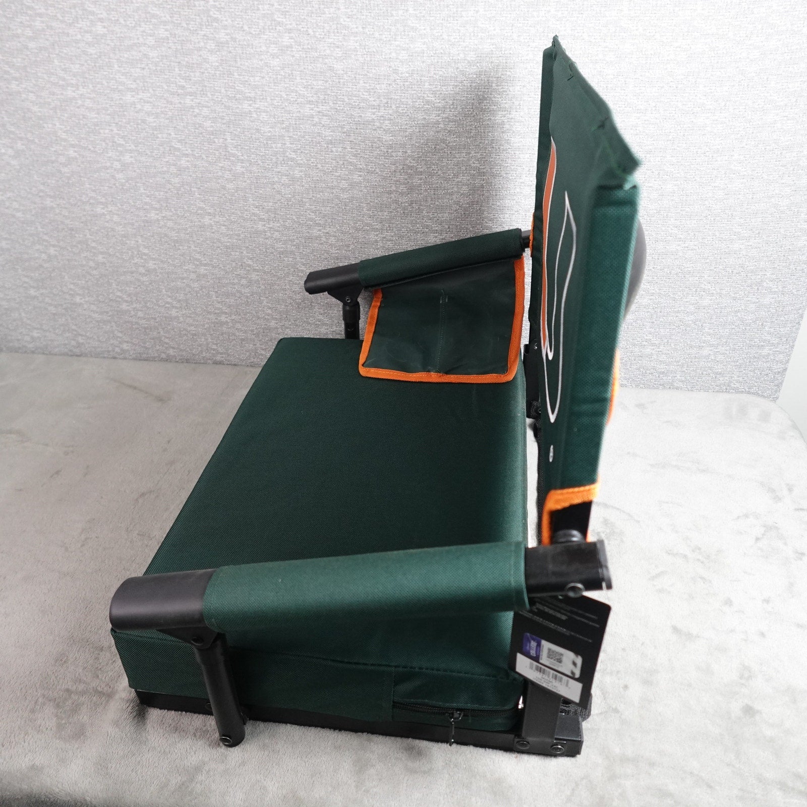 Logo Brands University of Miami Hurricanes Stadium Seat Chair Cushion Green